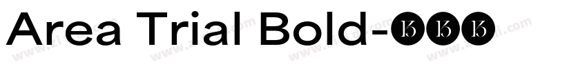 Area Trial Bold字体转换